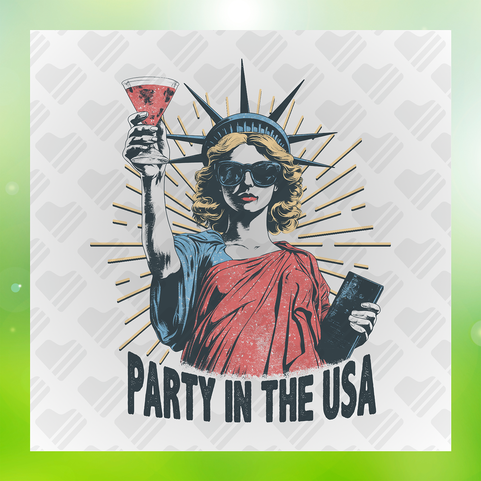 Party In The USA Patriotic Transfer