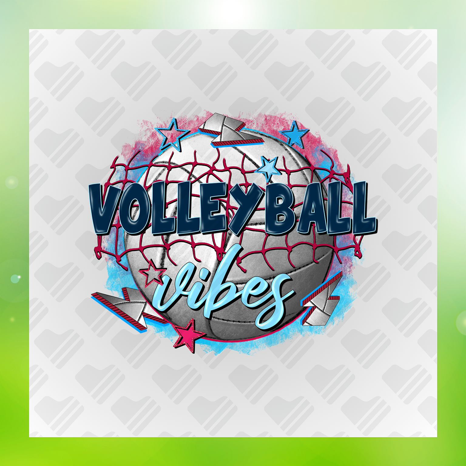 Summer Adventure Volleyball Vibes Transfer