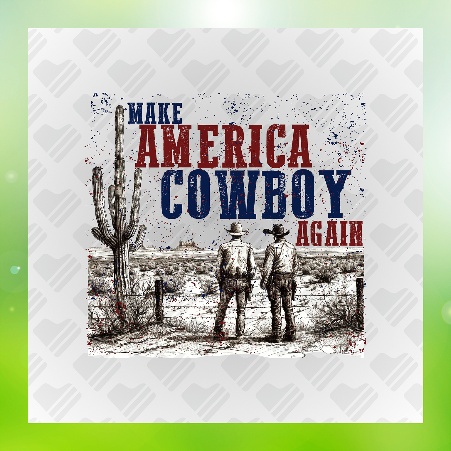 Make America Cowboy Again Transfer
