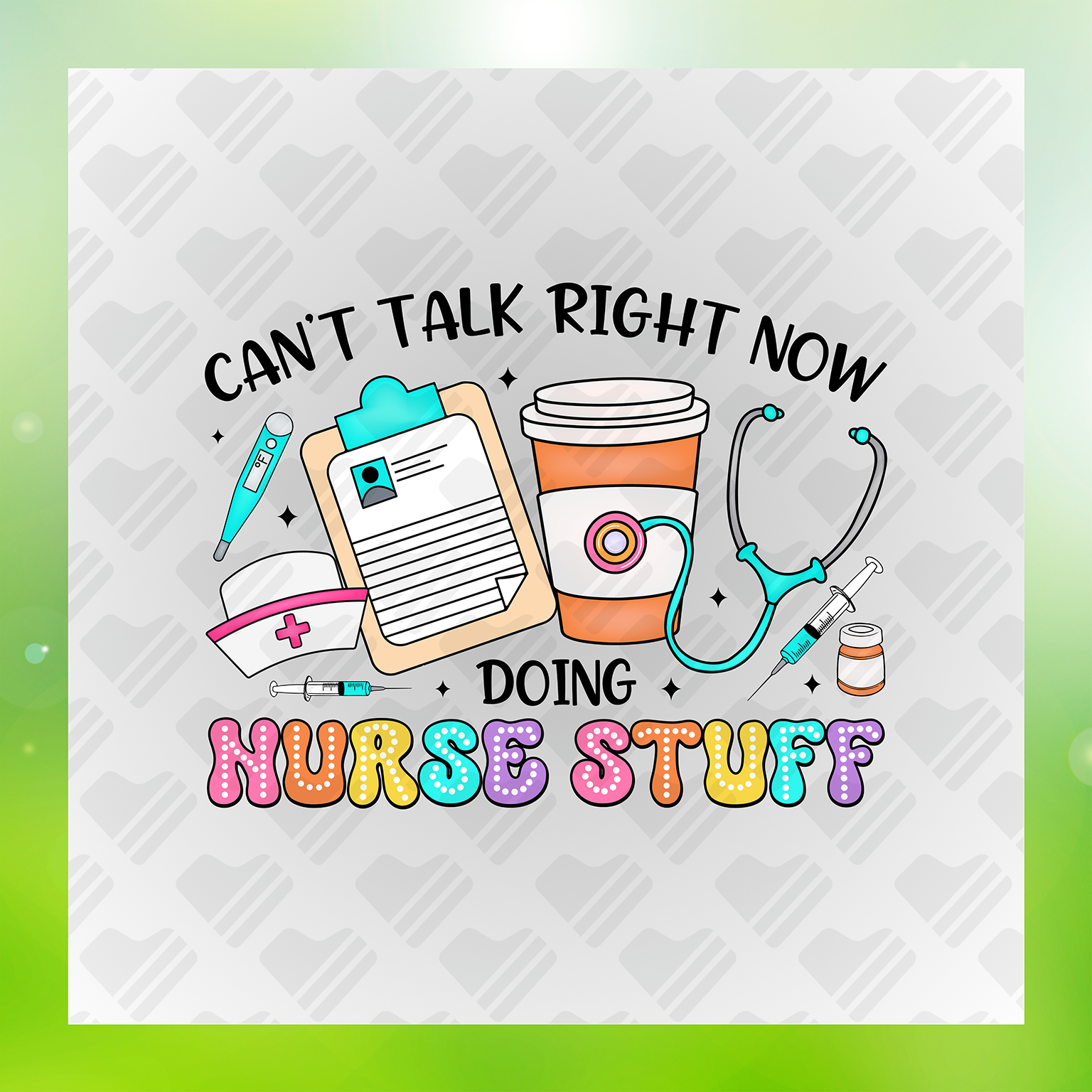 Can't Talk Right Now Doing Nurse Stuff Transfer