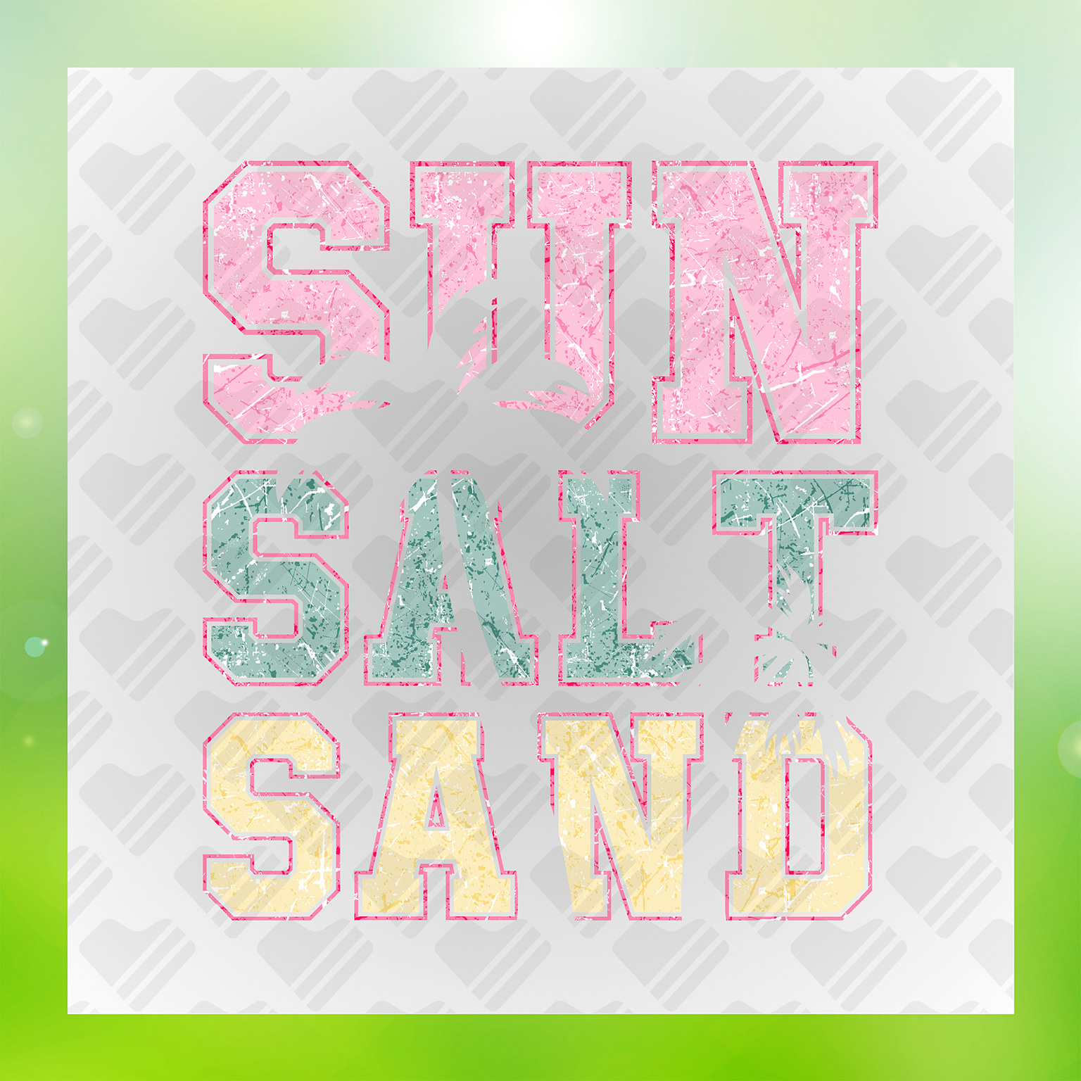 Beach Vibes Sun Salt Sand Transfer