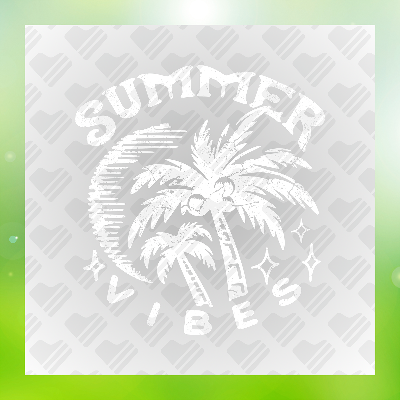 Palm Paradise Summer Vibes Transfer
