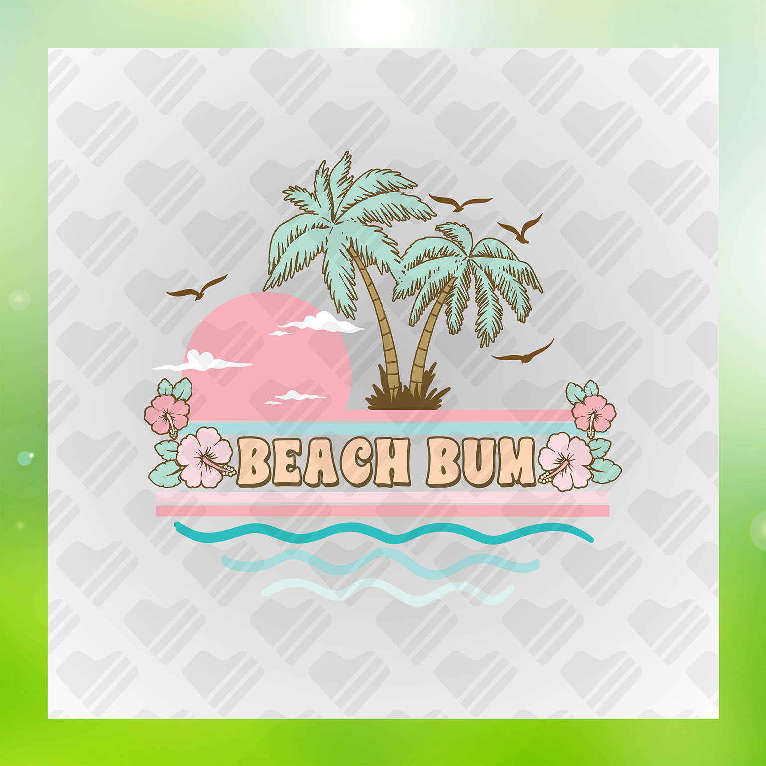 Island Vibes Summer Chill, Beach Bum Transfer