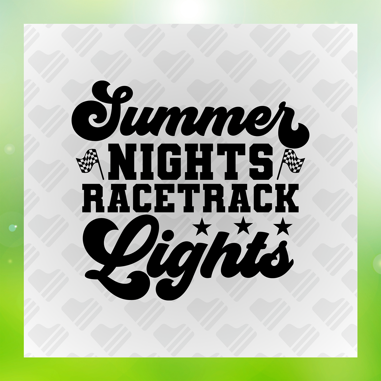 Racing Life Summer Nights Racetrack Lights Transfer