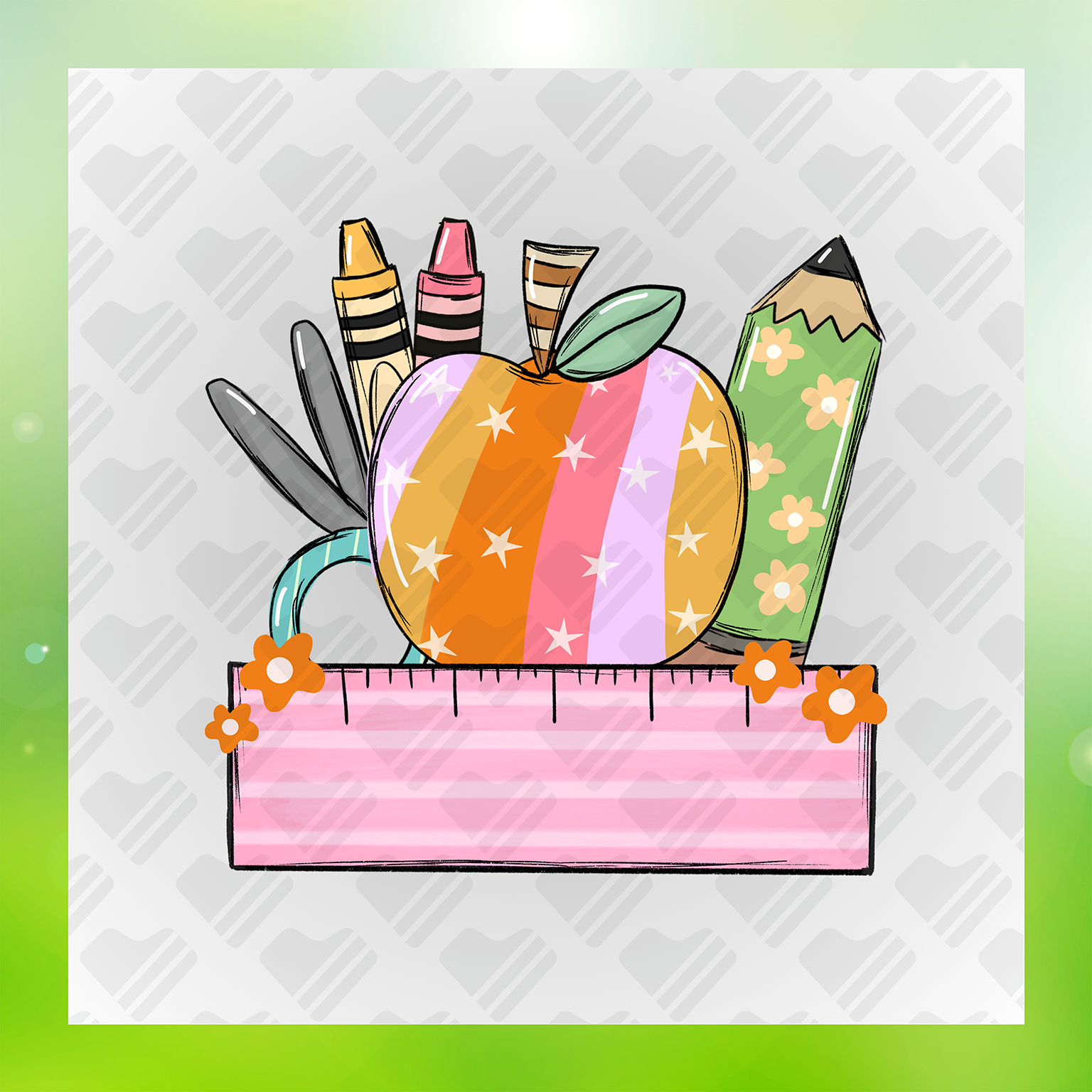 First Day Of School School Essentials Transfer