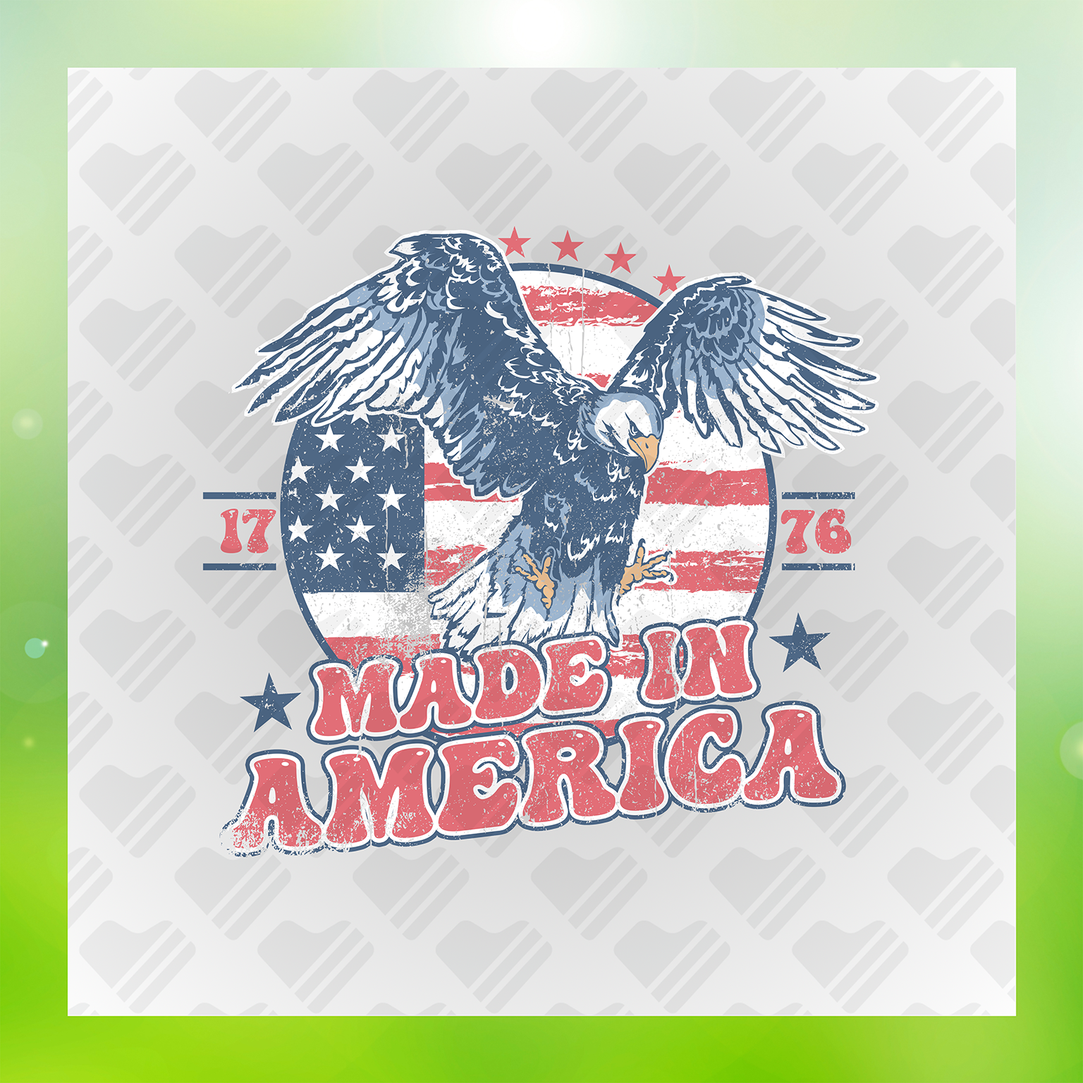 Eagle Made In America Transfer