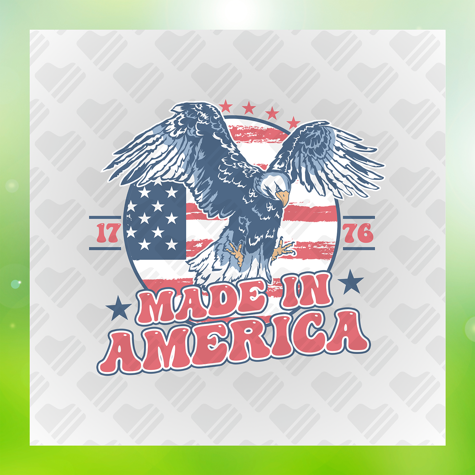 Eagle Made In America Transfer
