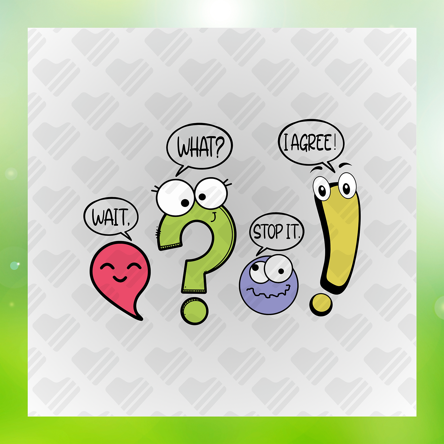 Kids Learning Punctuation Transfer