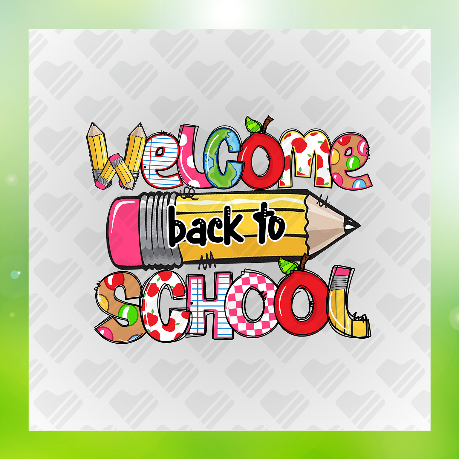 Welcome Back To School, Learning With Fun Transfer
