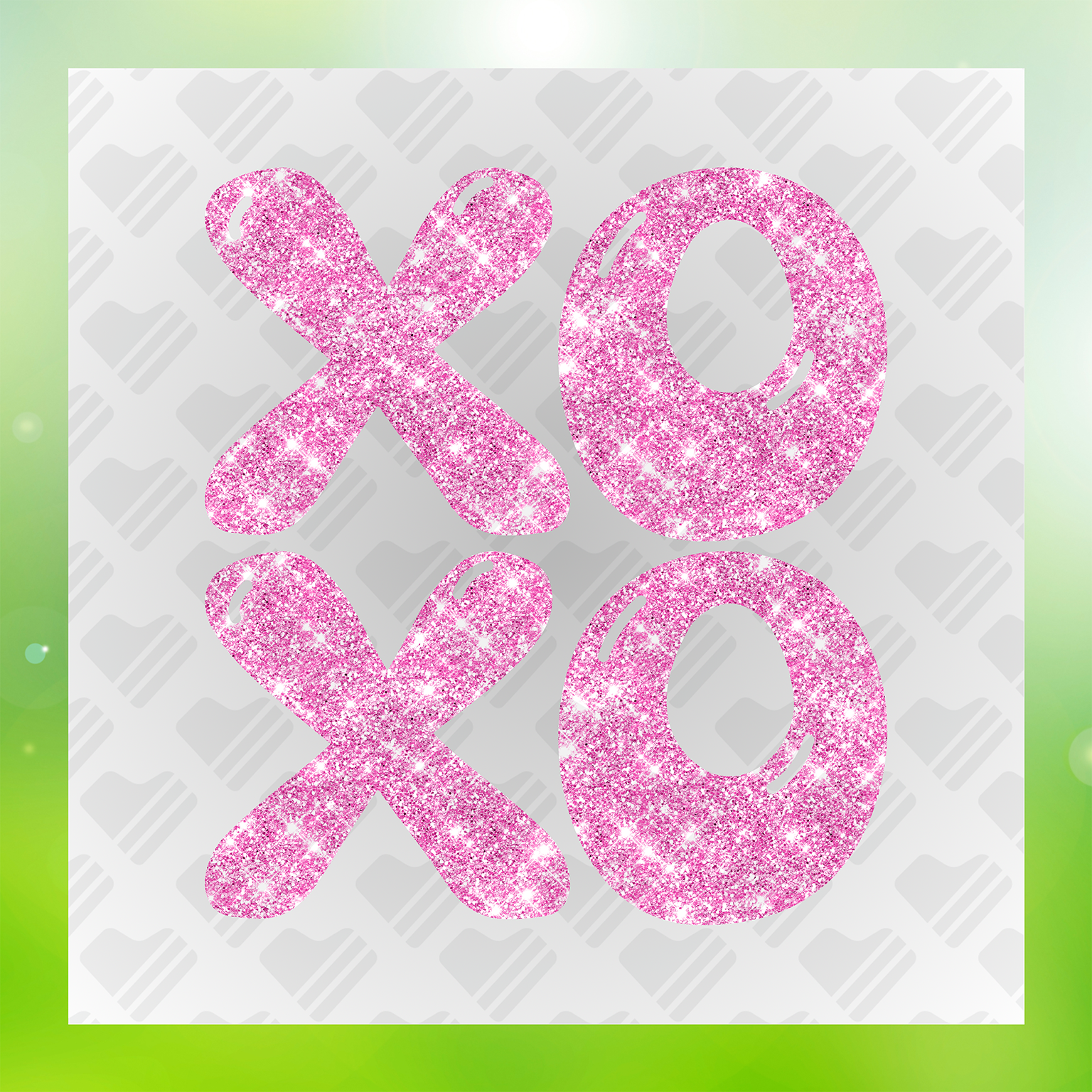 No Mess My Valentine XoXo Transfer