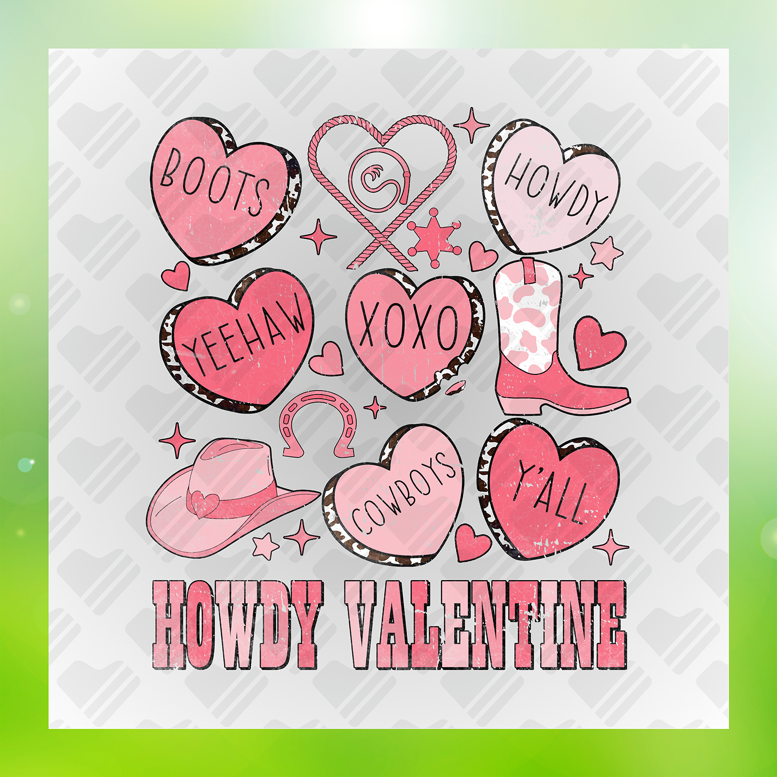 Howdy Valentine Transfer