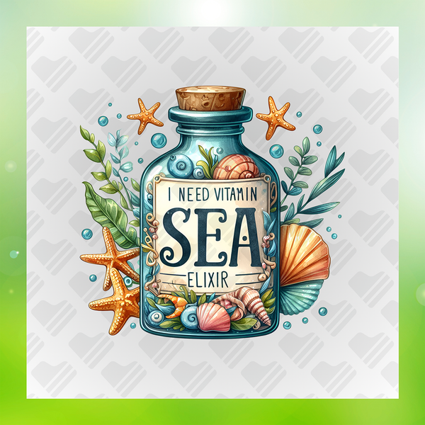 I Need Vitamin Sea Elixir Transfer – One Heart Apparel