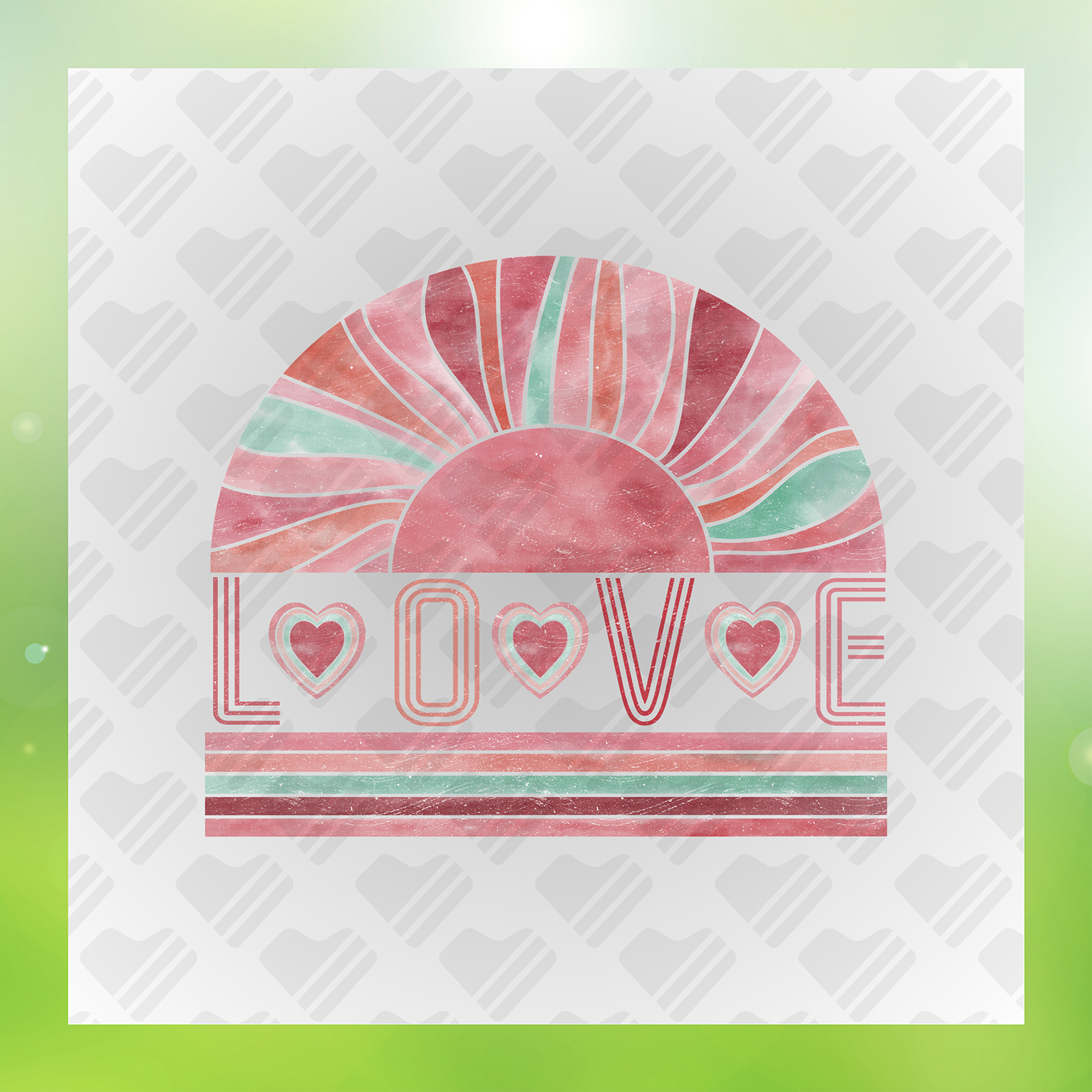 Heart Xoxo Be My Valentine Transfer