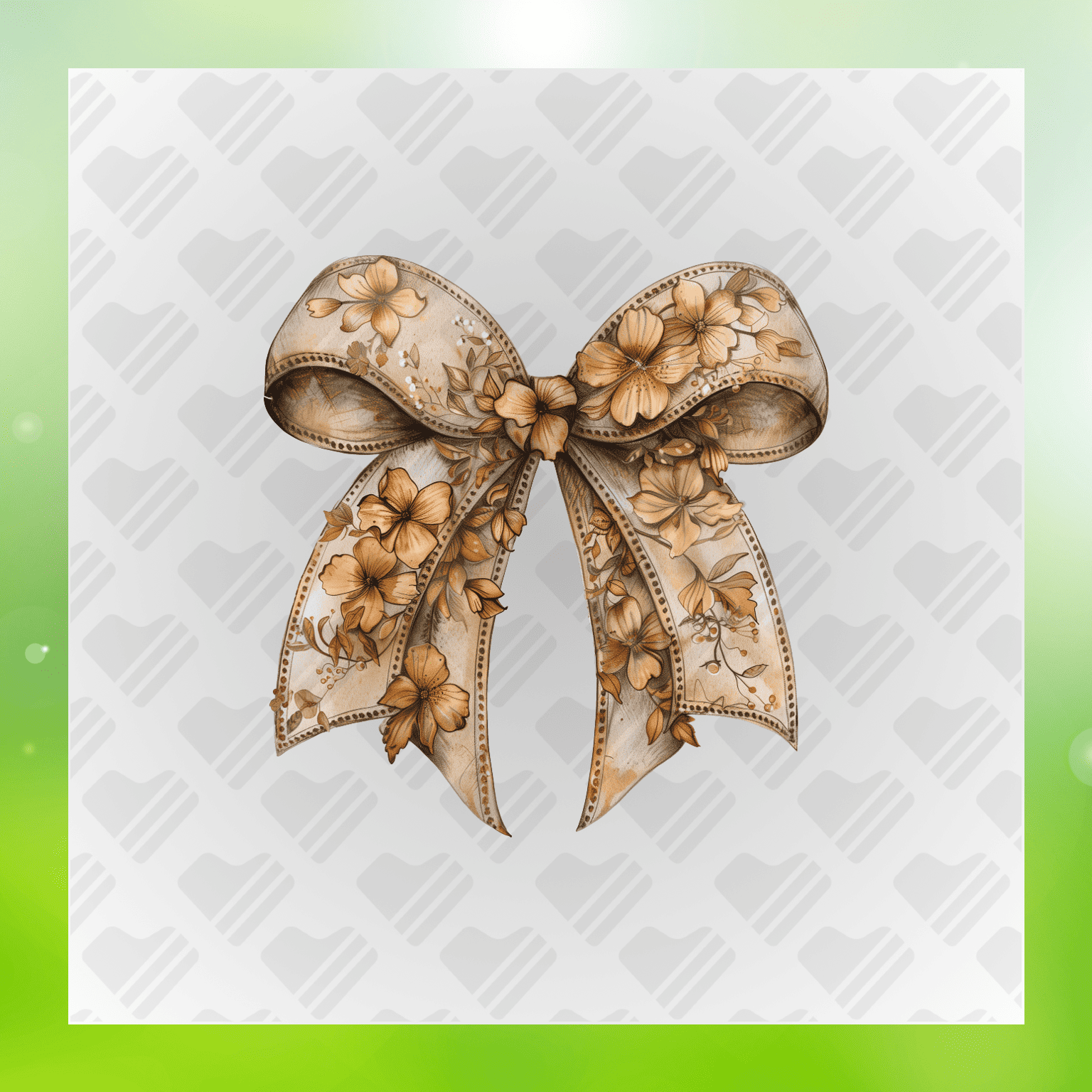 Bow Flowers Transfers