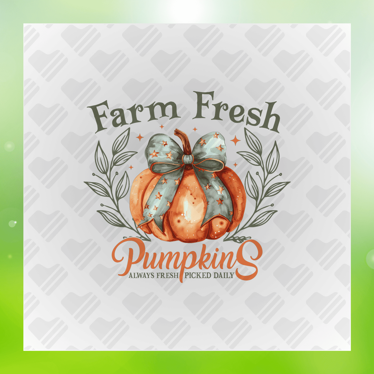 Farm Fresh Pumpkins Transfer