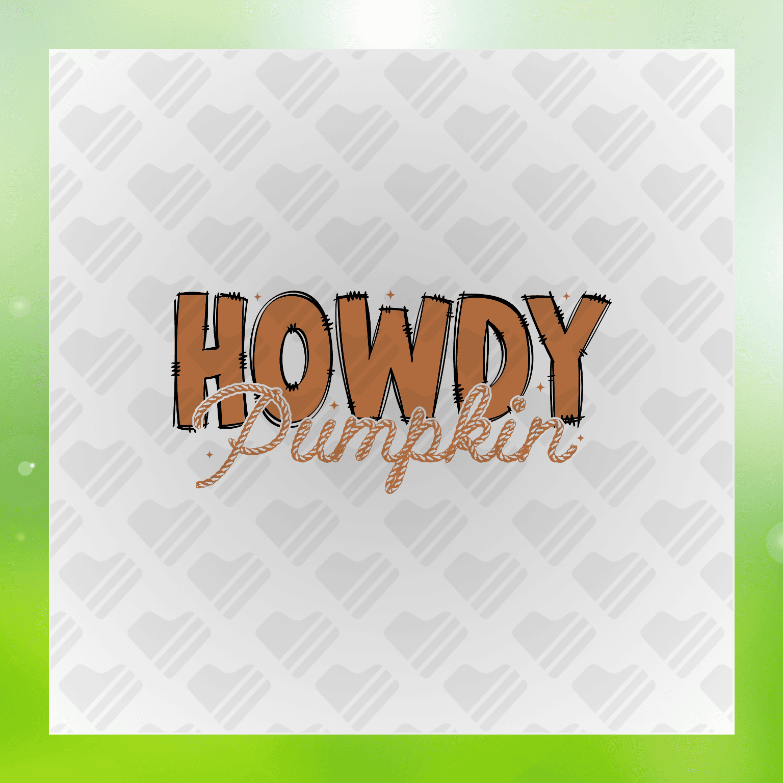 Howdy Pumpkin Transfer