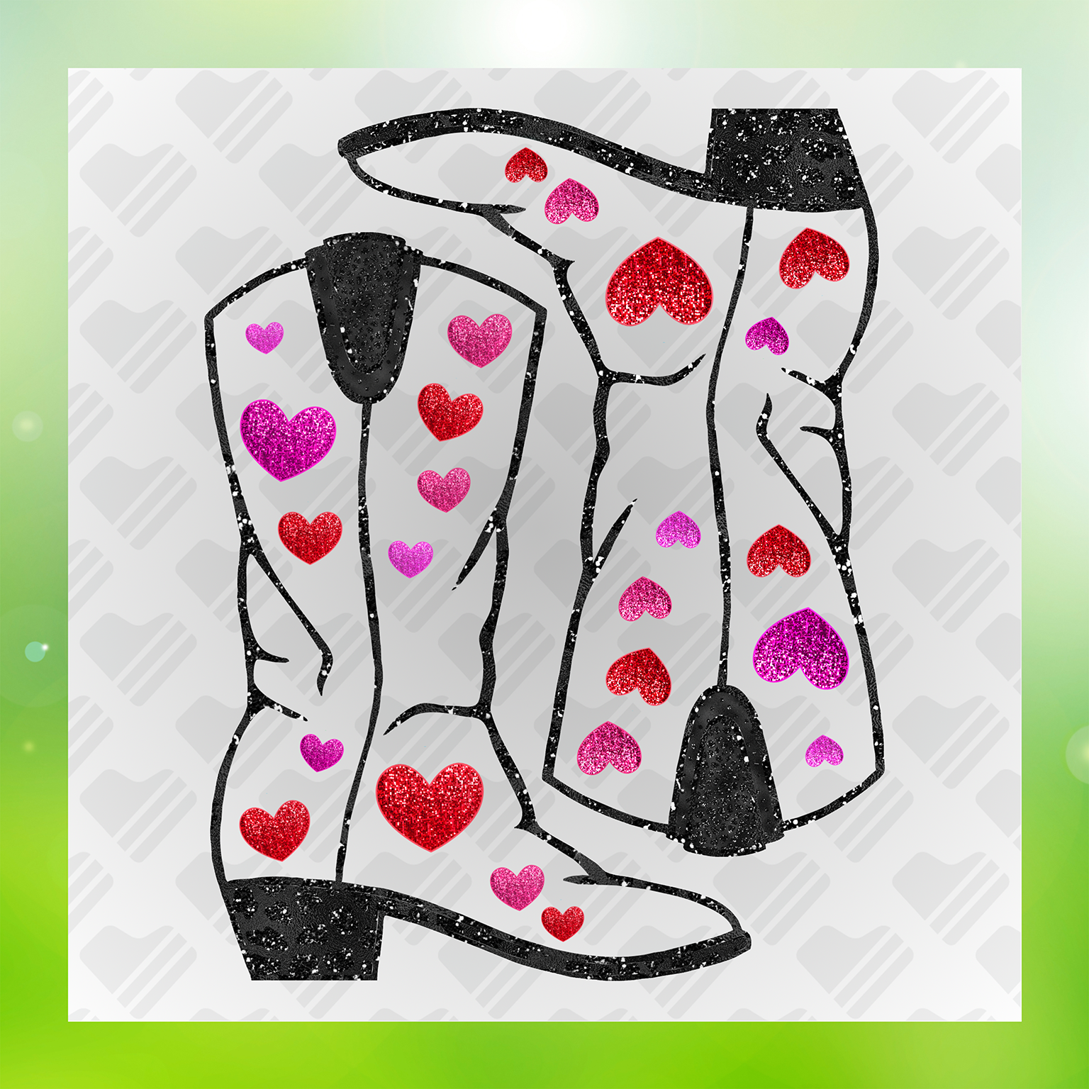 No Mess Valentine Boot Transfer