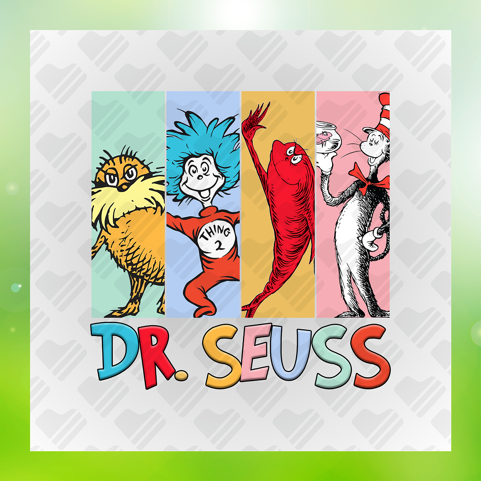 Dr. Seuss Character DTF Transfers #3