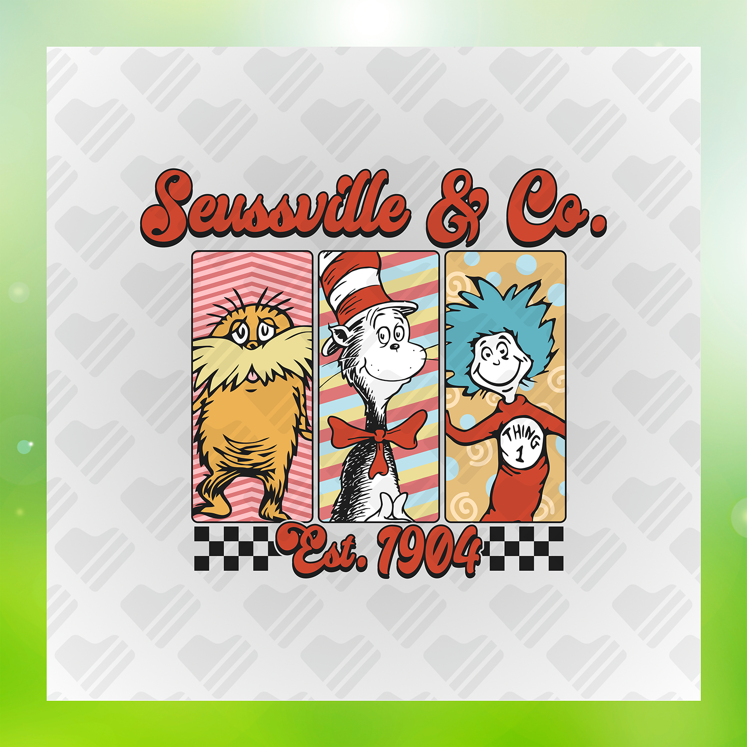 Dr. Seuss Character DTF Transfers #59