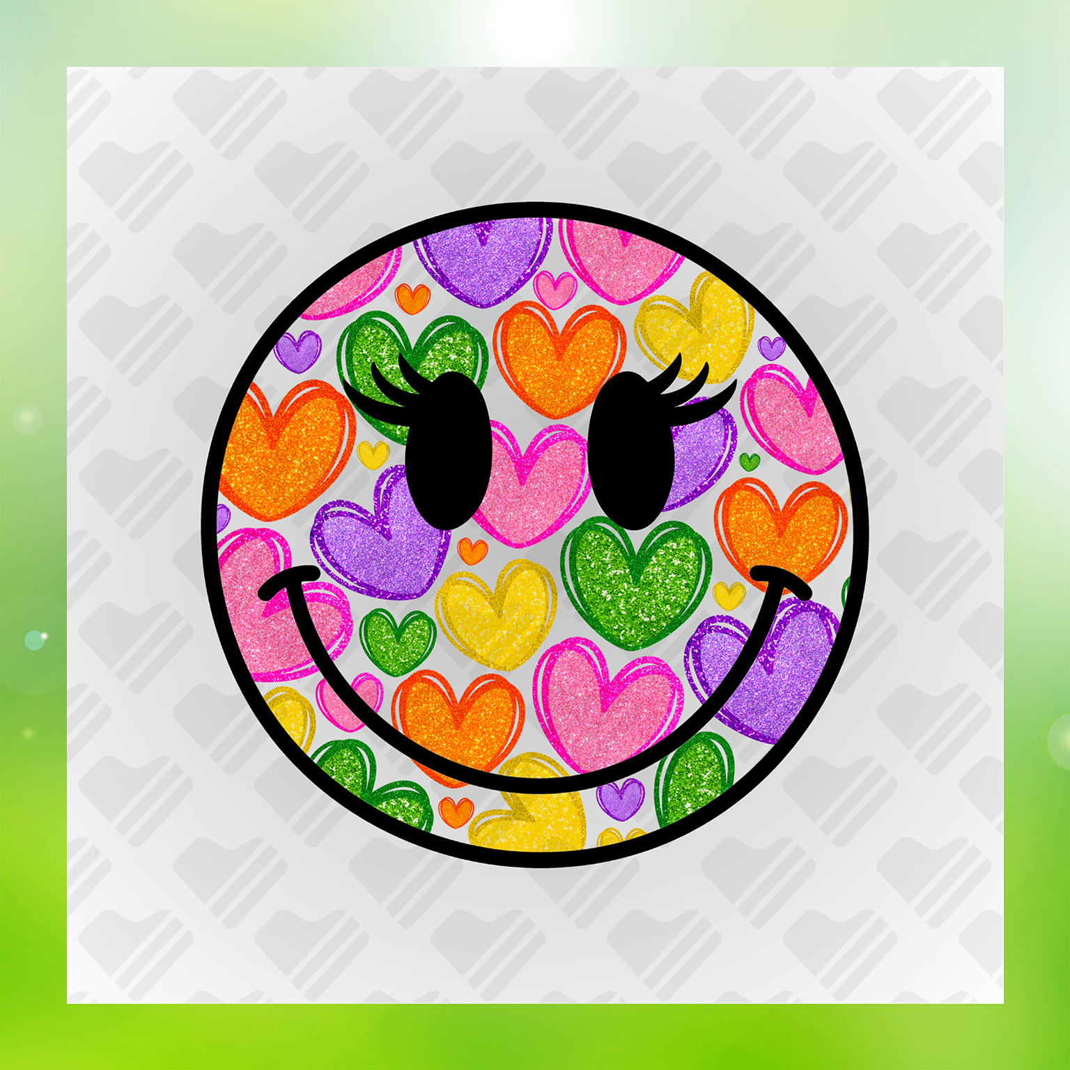 No Mess Emoji Heart Transfer