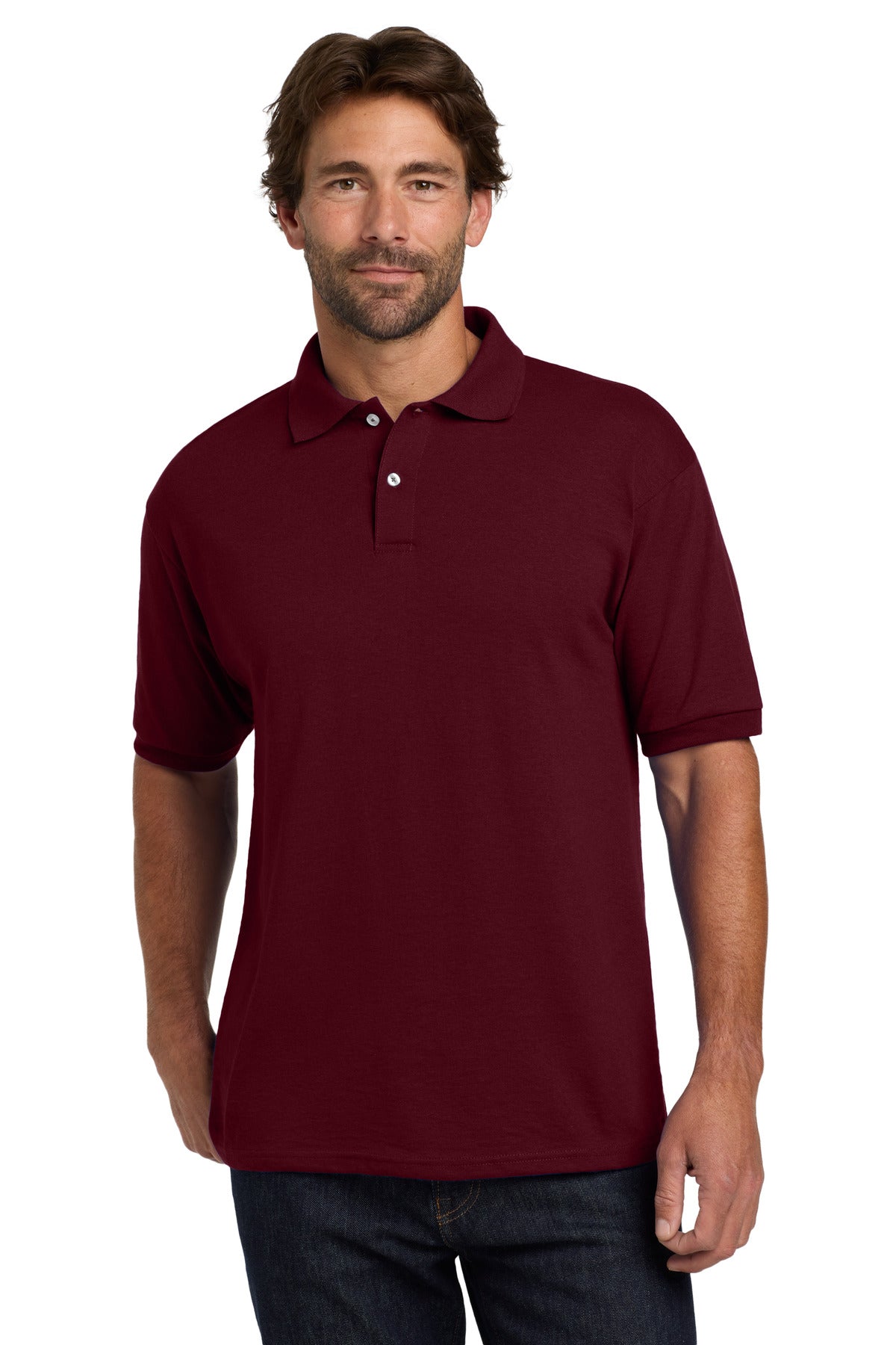 054X Maroon Model Front