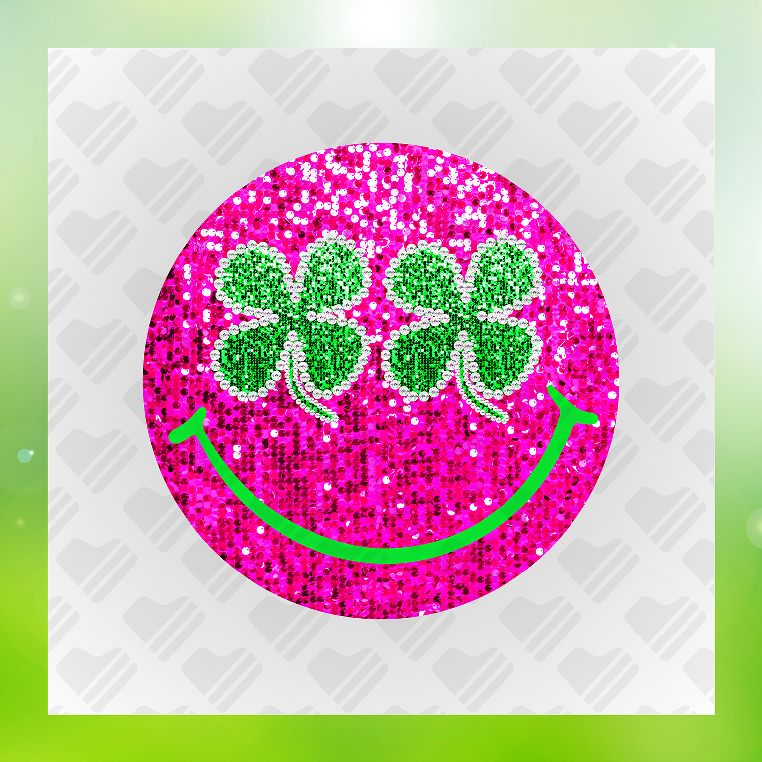 Glitter Look, No Mess Emoji Ver.4 Transfer