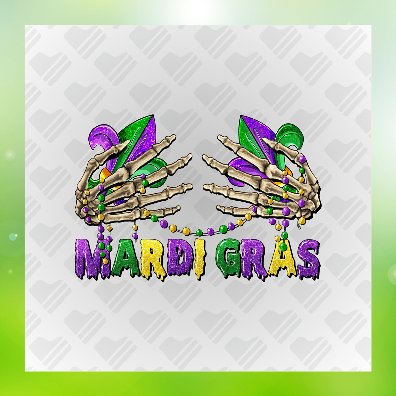 Mardi Gras Shimmer Look Transfer