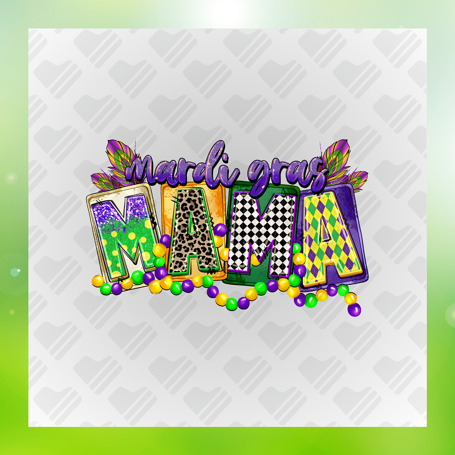 Mardi Gras Sparkly Look Transfer
