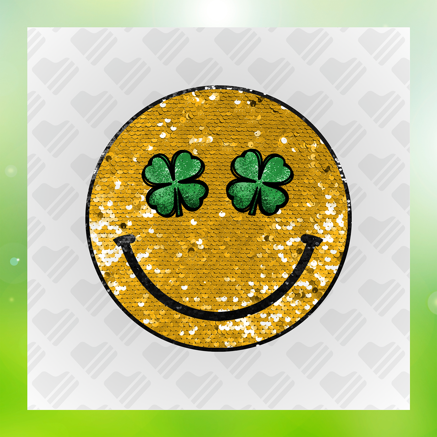 St.Patty's Day  Day Glitter Look, No Mess Transfer