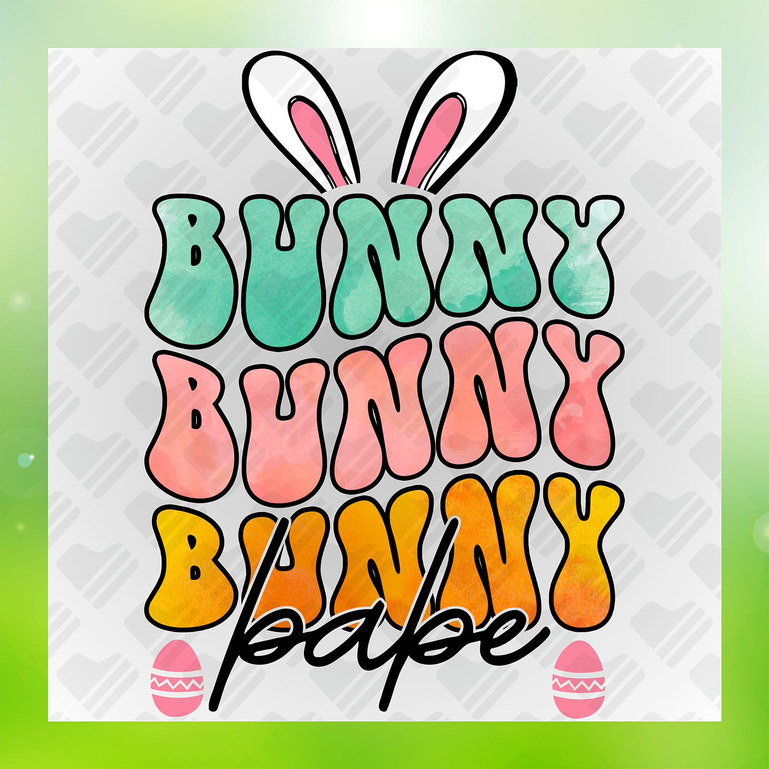 Bunny Babe Easter Transfer