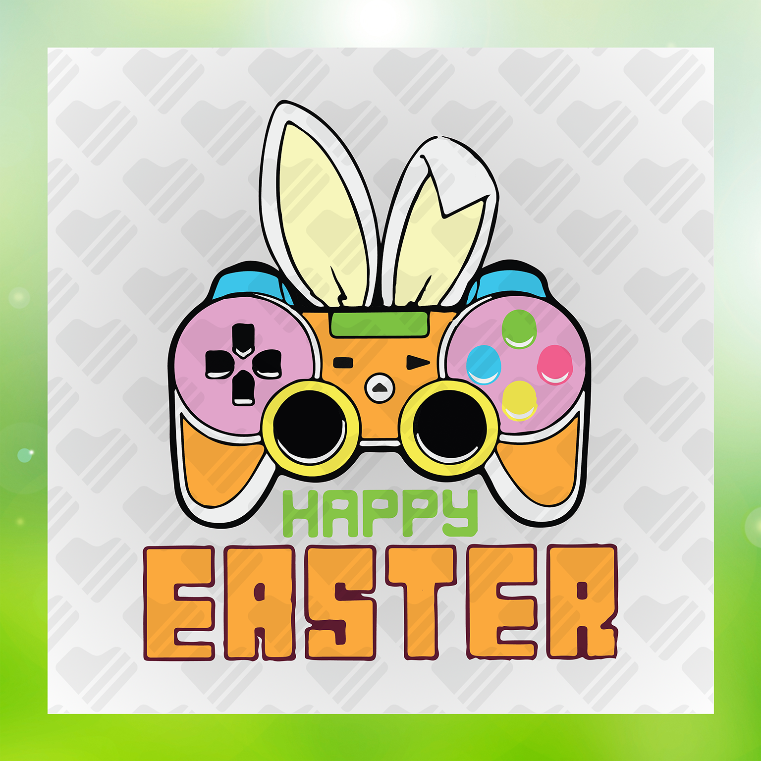 Happy Easter Peeps Transfer
