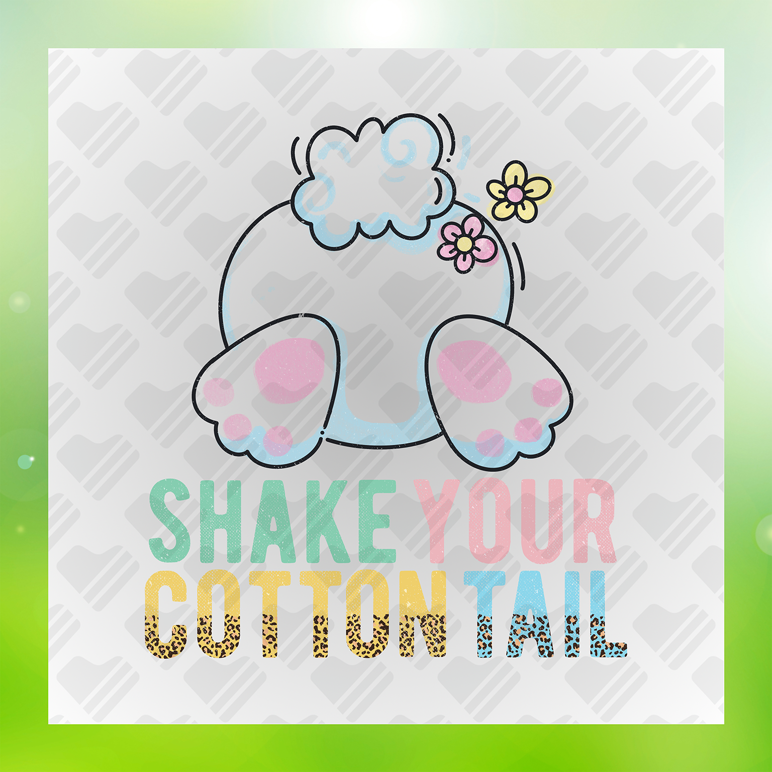Shake Your Cotton Tail Transfer