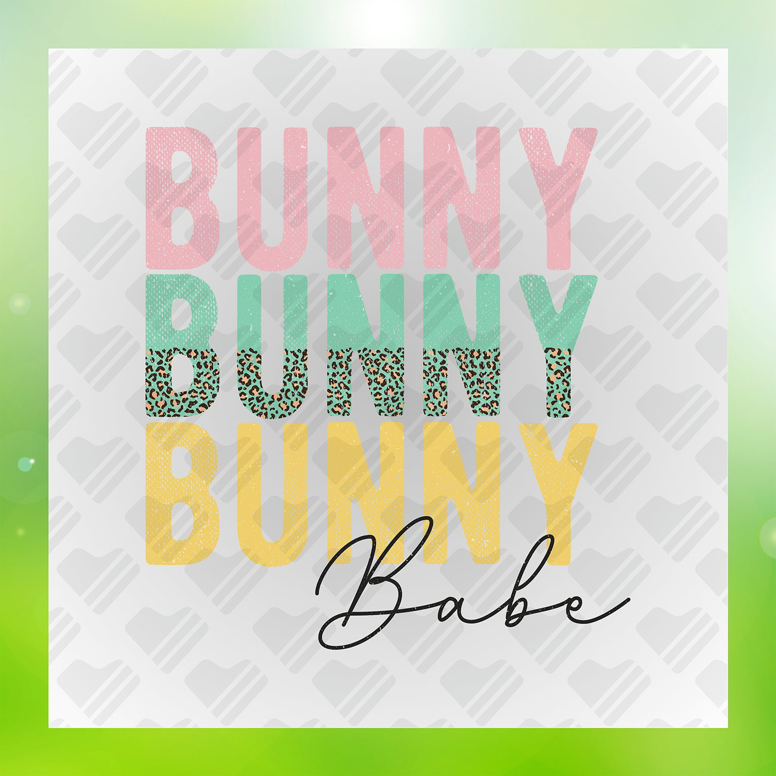 Easter Bunny Babe Transfer