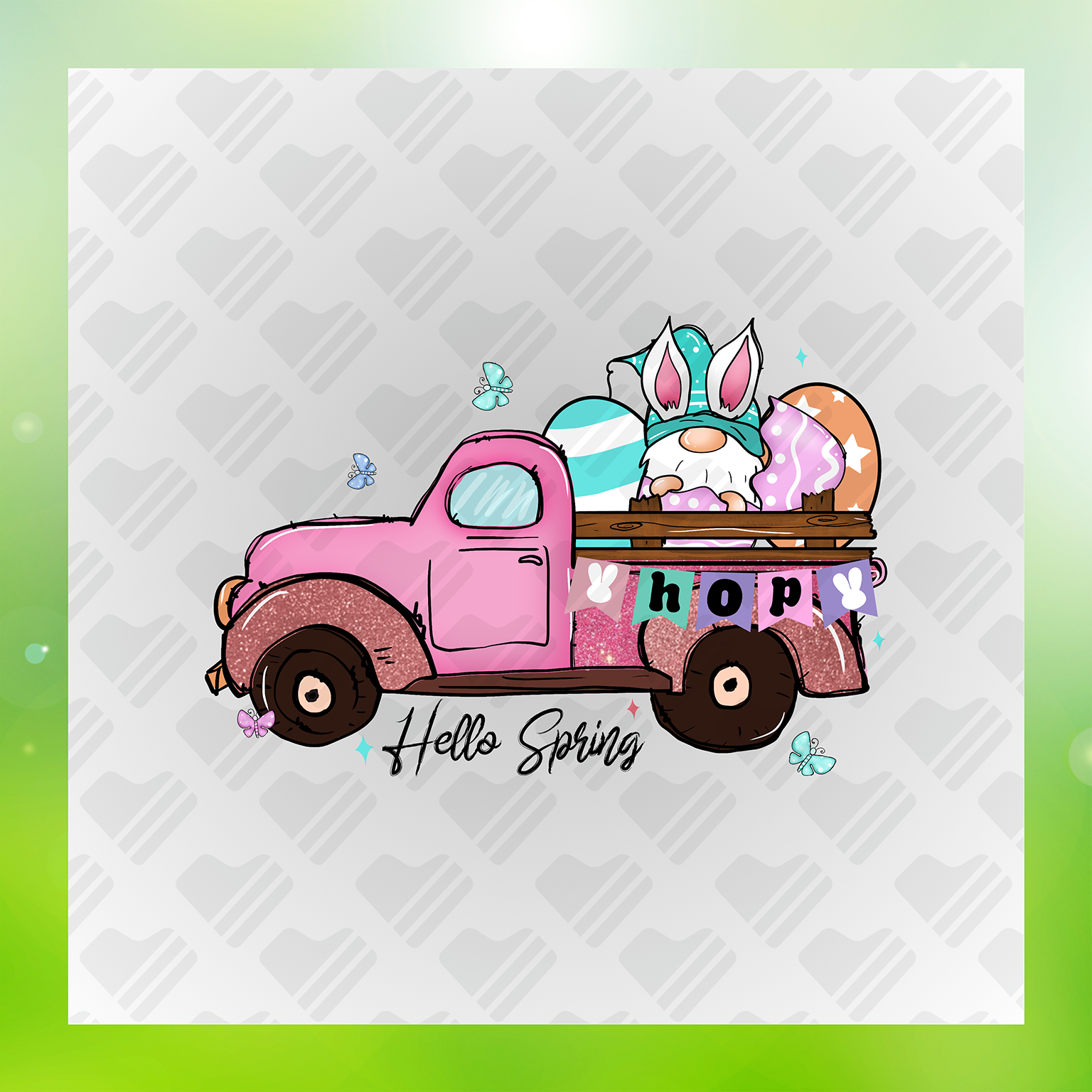 Glitter Look  Easter  Transfer