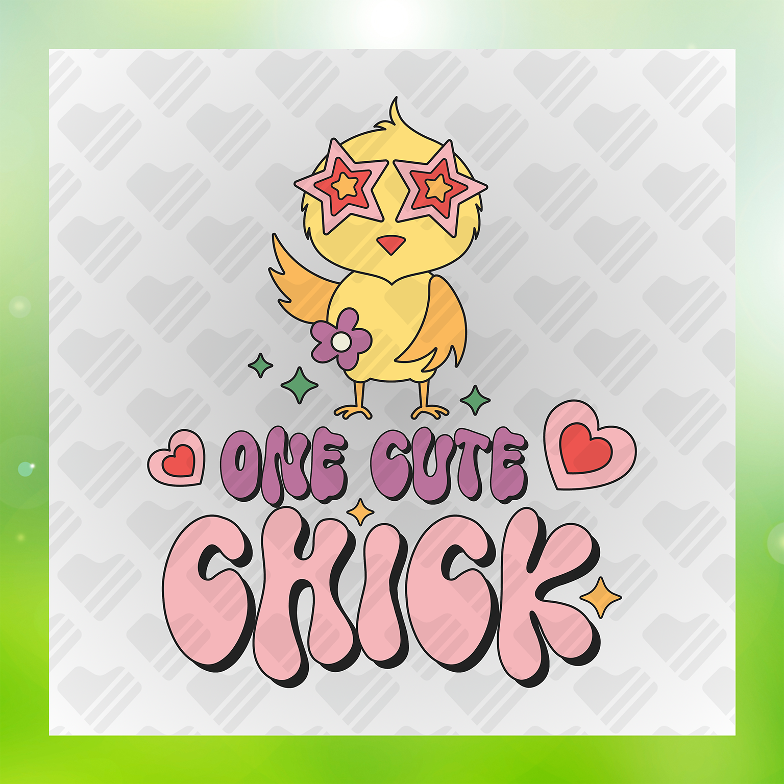 One Cute Chick Transfer