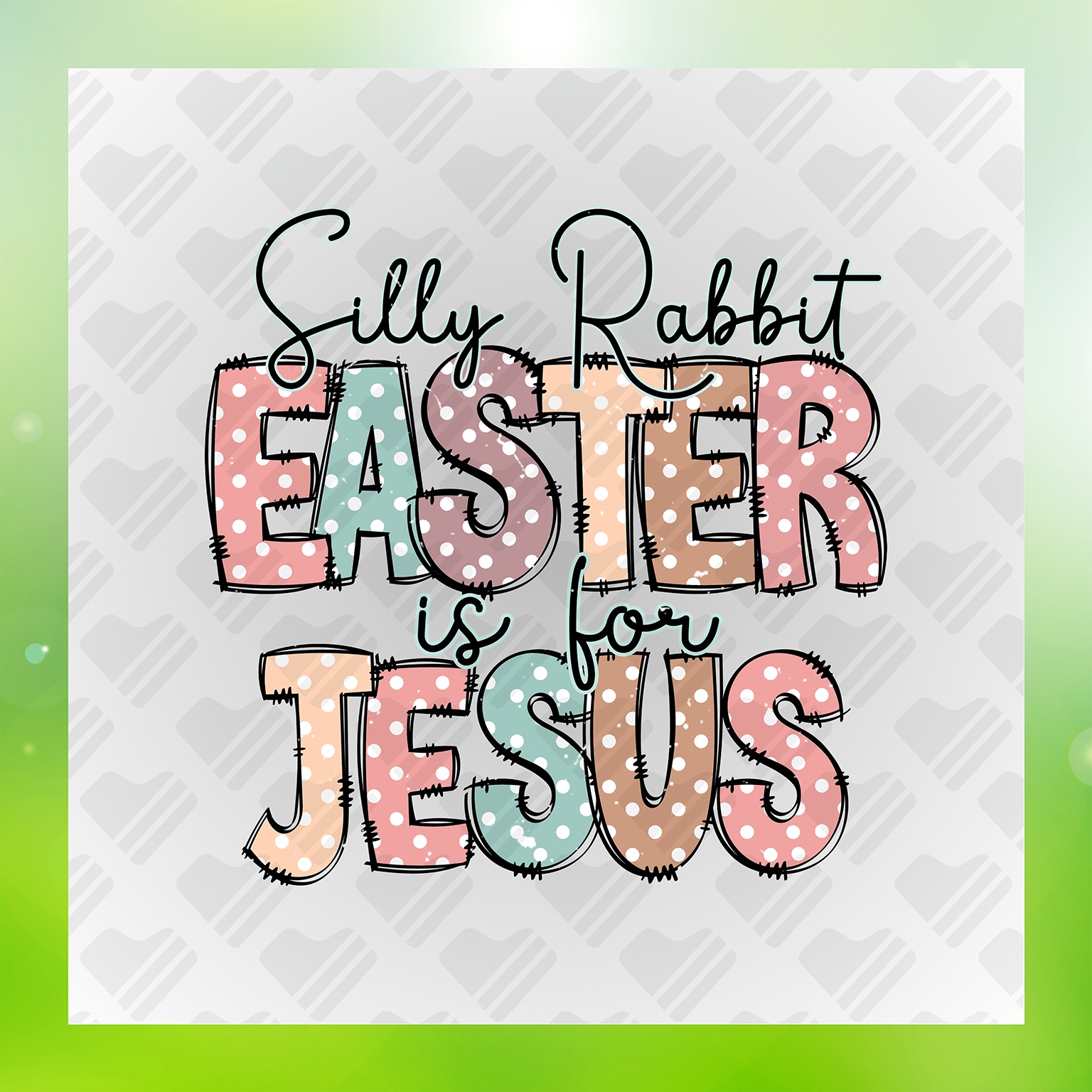 Silly Eeaster Rabbit Is For Jesus Transfer
