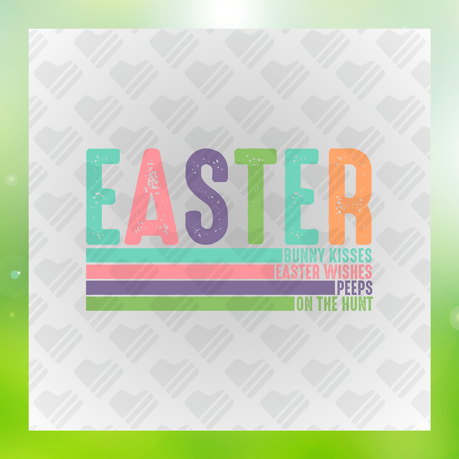 Easter Bunny Kisses Transfer