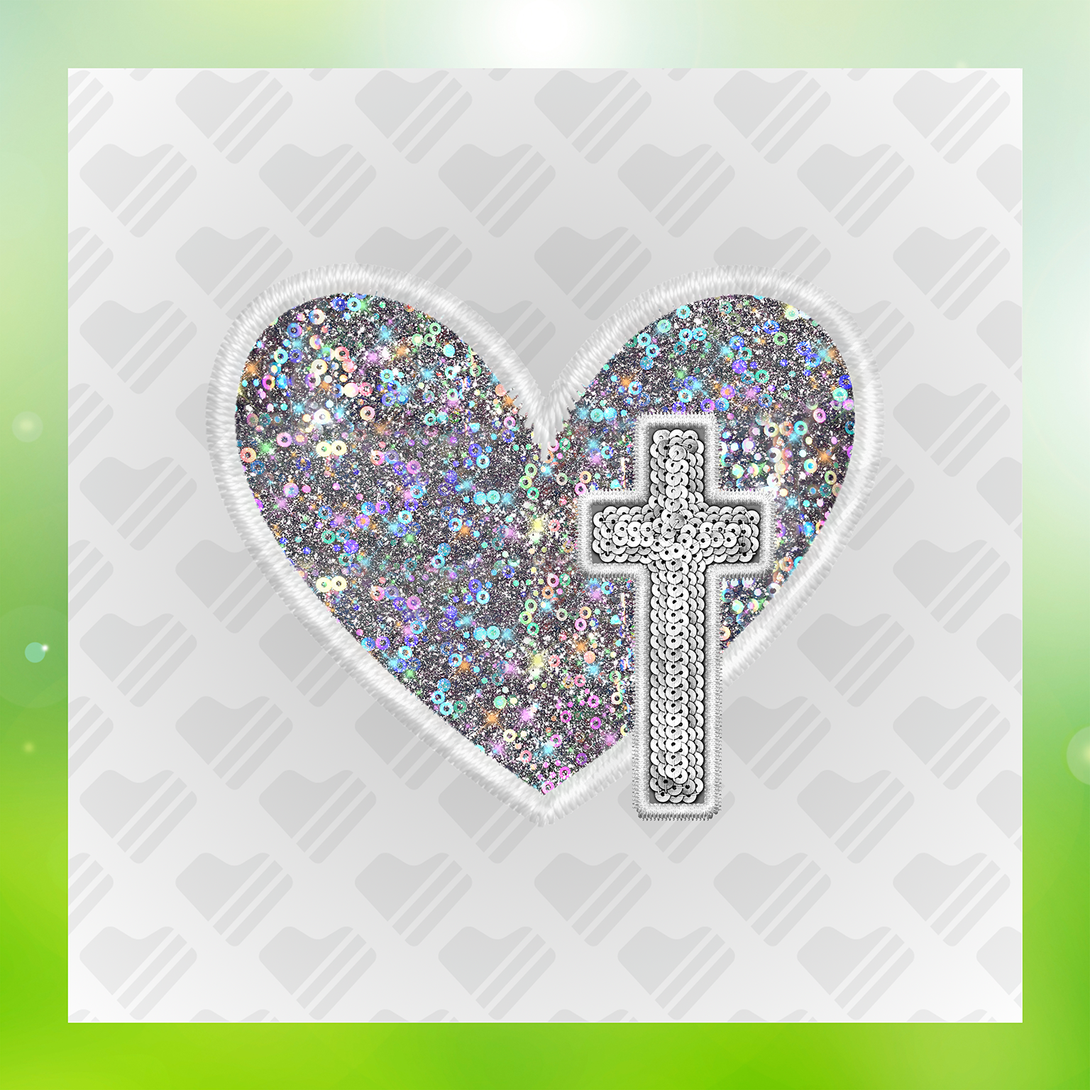 Heart & Cross Transfer