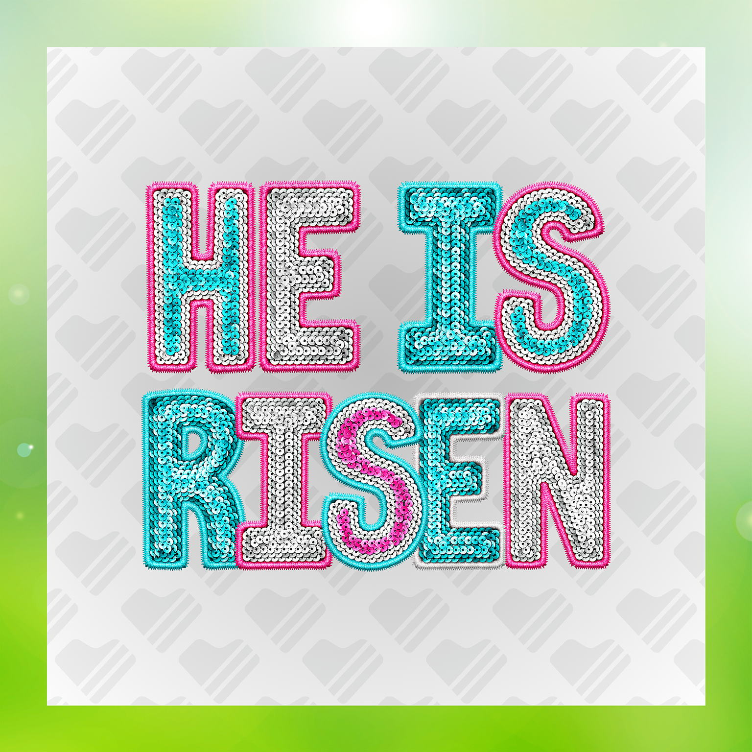 Easter He Is Risen Transfer