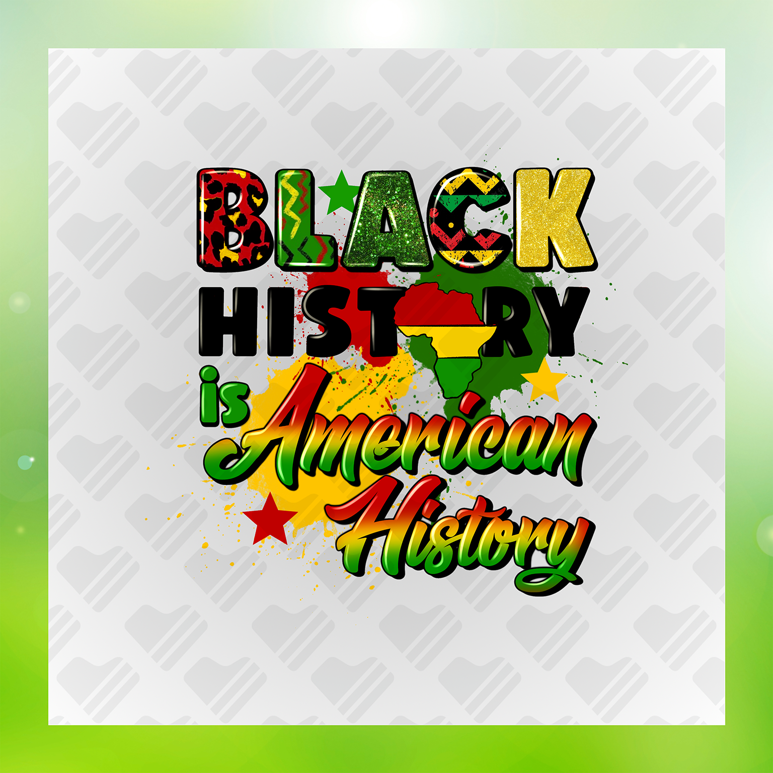Black History Is American History Transfer