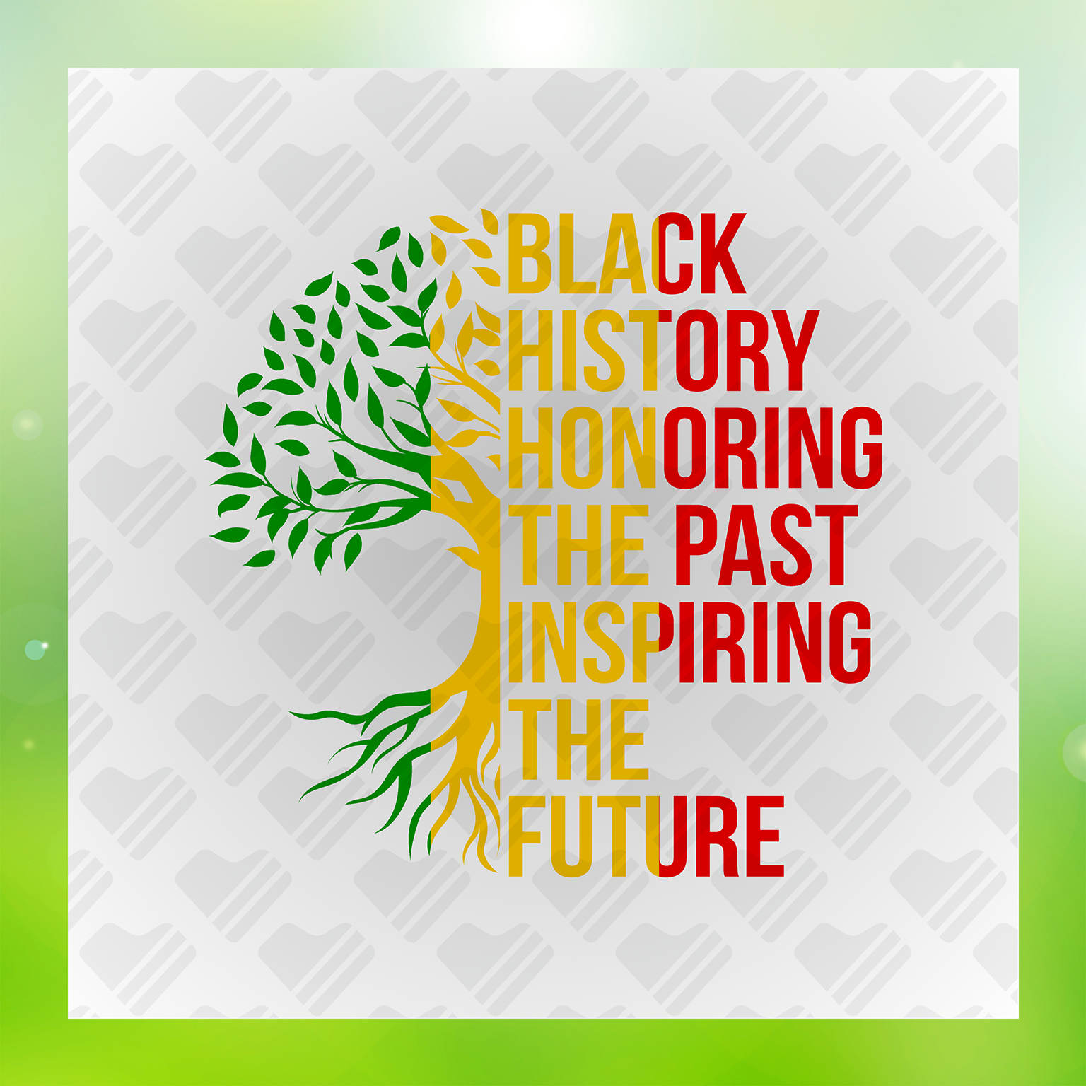 Black History Honoring The Past Transfer