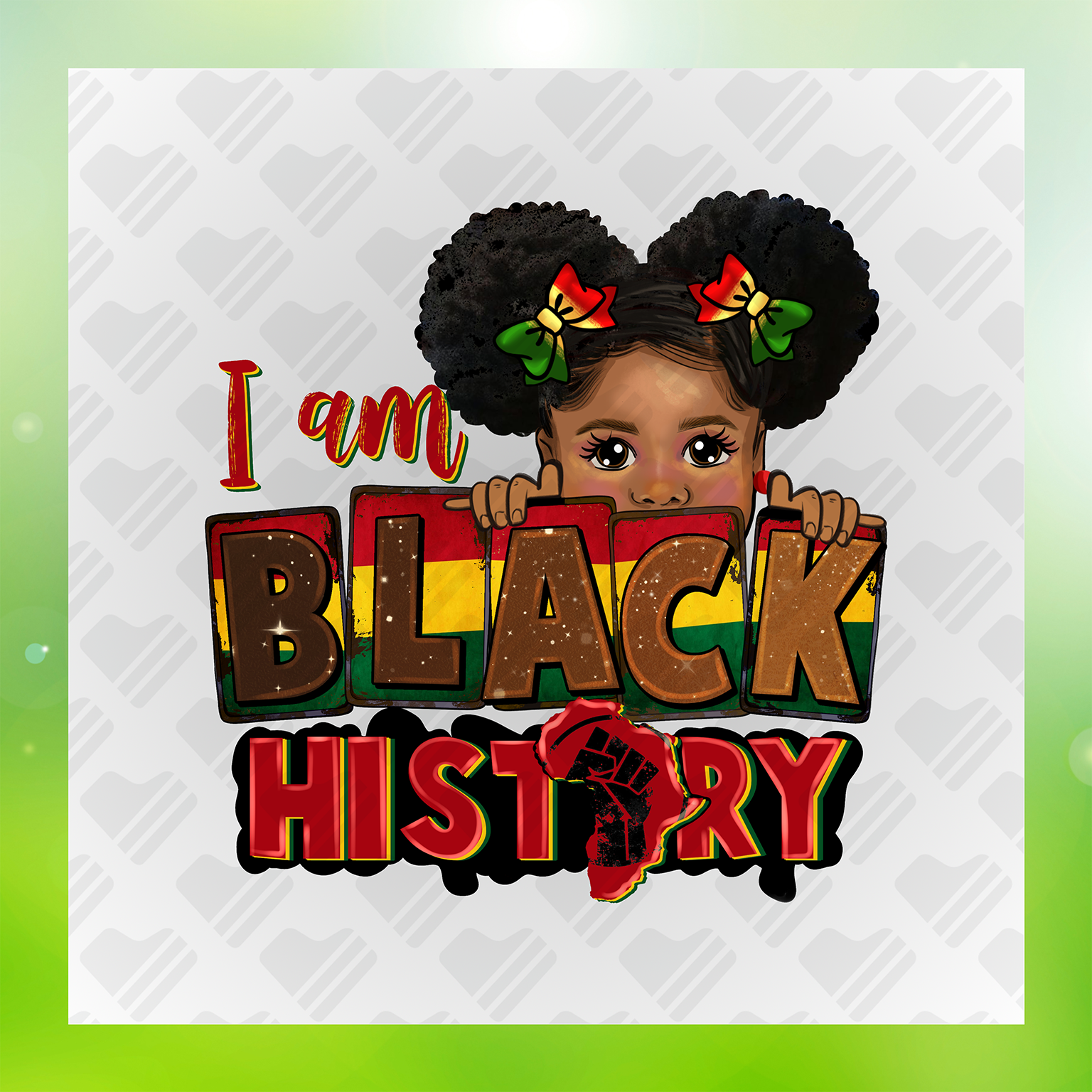 I Am Proud of Black History Transfer