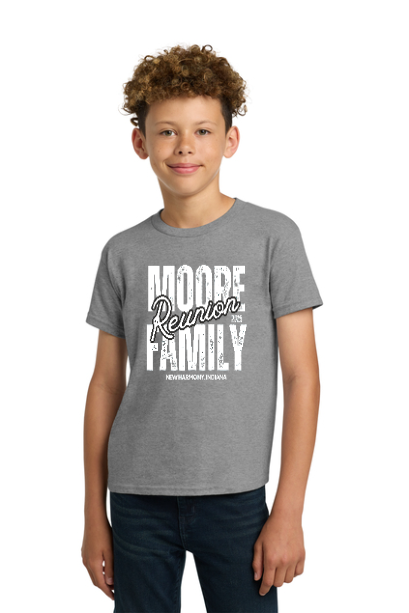 Moore Family Reunion Grey Youth Shirt