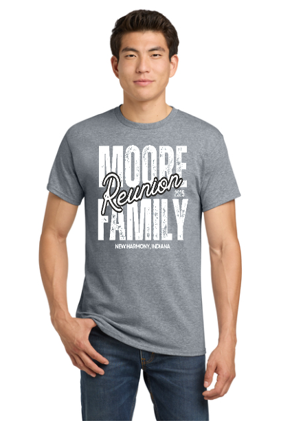 Moore Family Reunion Grey Adult Shirt