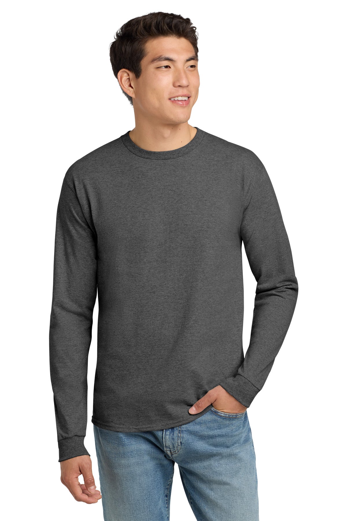 5586 Charcoalheather Model Front