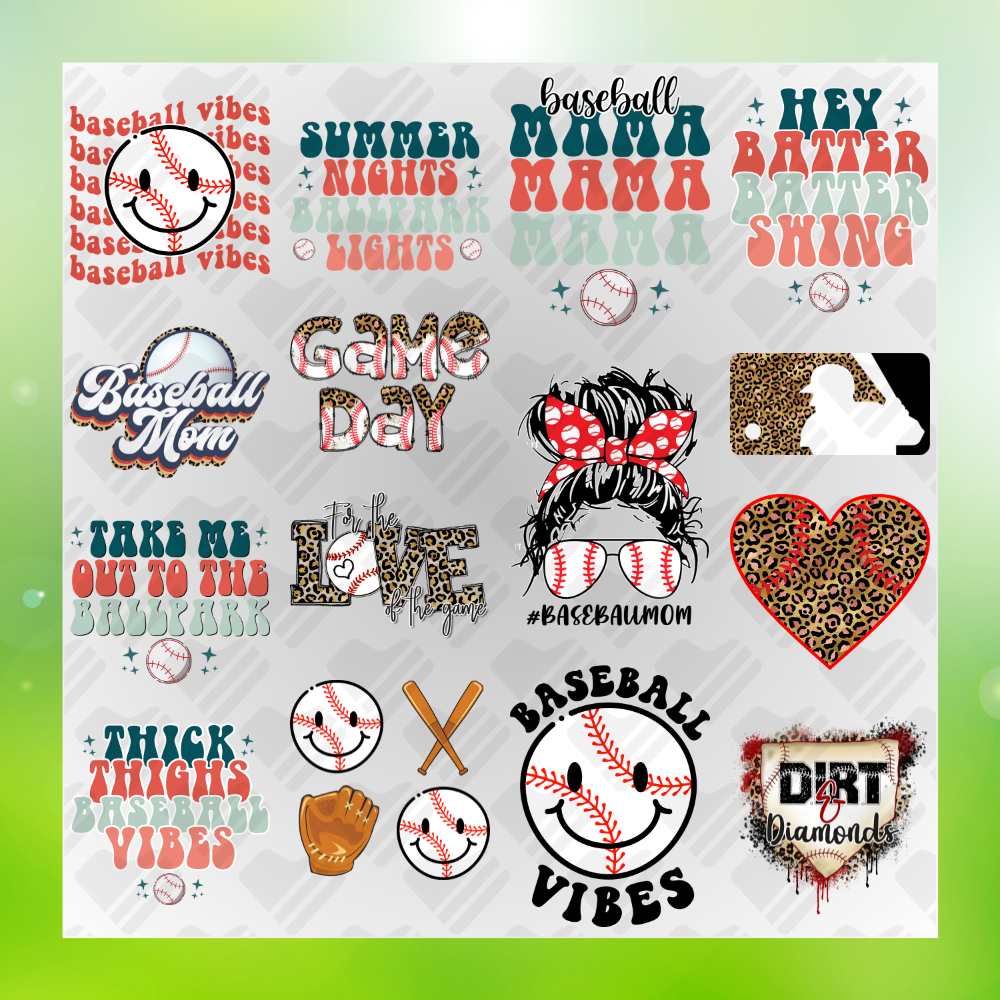 Baseball Bundle Play Baseball Players Transfer