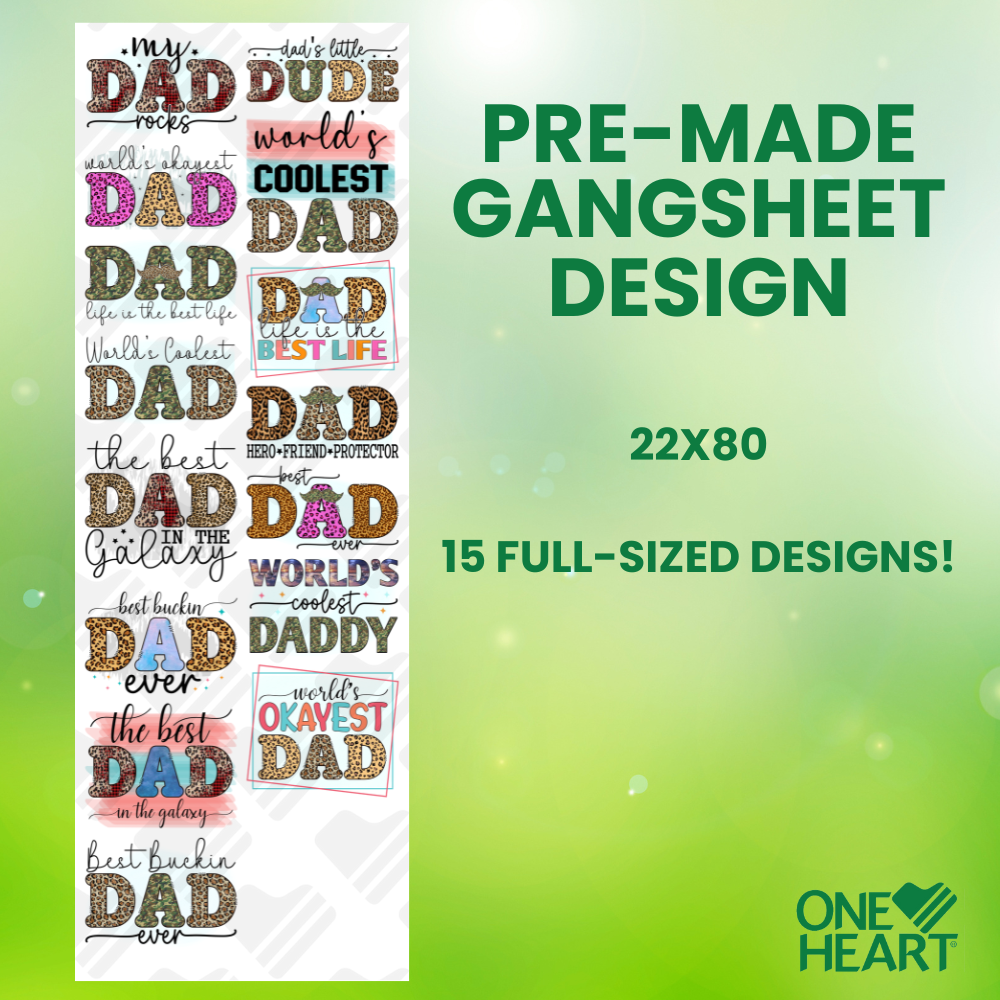 Dad Bundle World's Best Daddy Dad Vibes Transfer