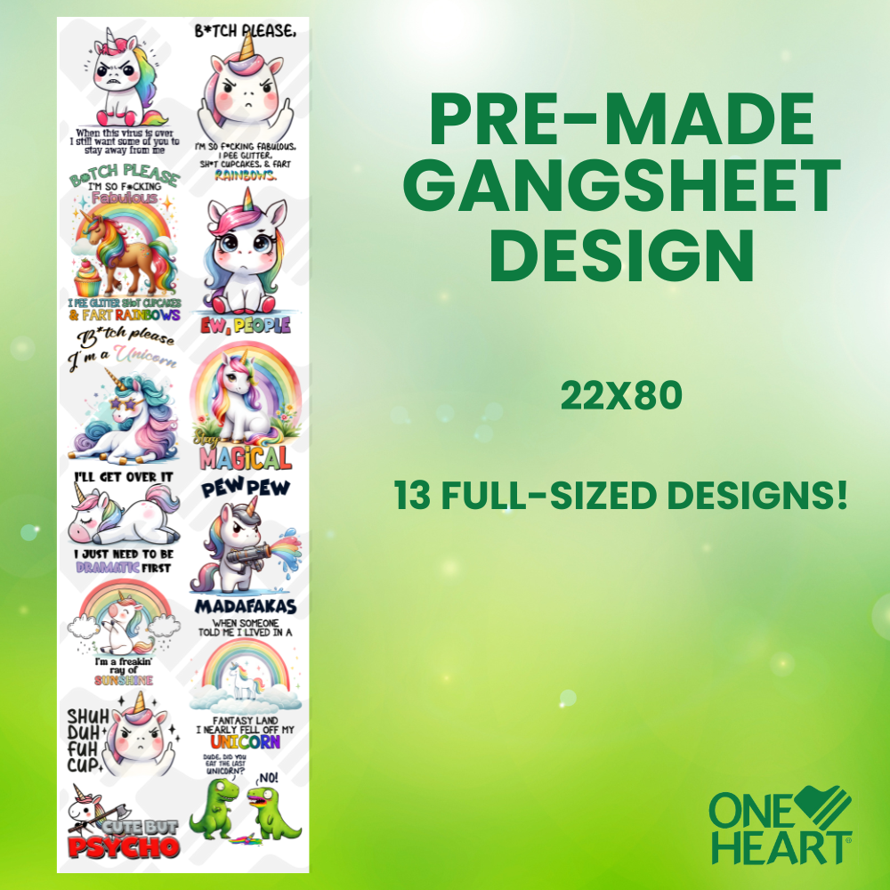 Funny Unicorn Bundle Rainbows And Me Transfer