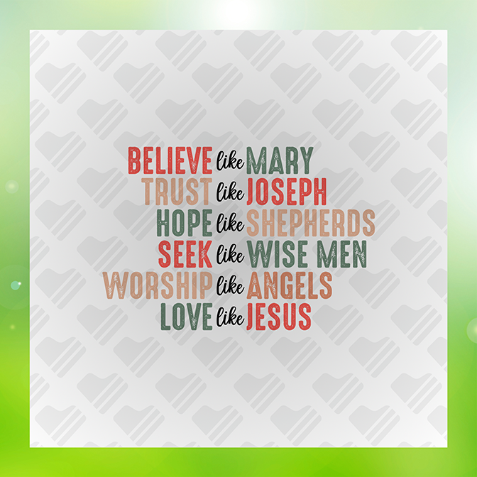 Believe Like MarySticker