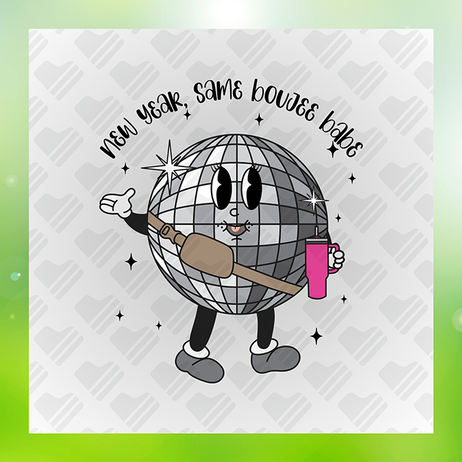 New Year Same Boujee Babe Sticker